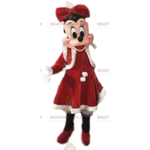 BIGGYMONKEY™ Costume da mascotte "Christmas Edition" di Minnie