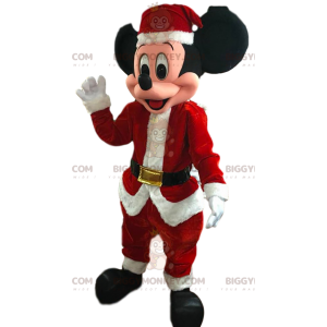Disfraz de mascota BIGGYMONKEY™ Amante de Mickey Mouse "Edición navideña"
