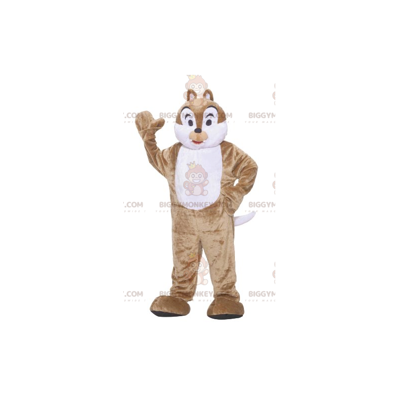 Costume da mascotte BIGGYMONKEY™ con scoiattolo marrone e