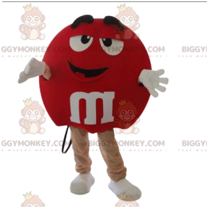 Costume da mascotte M&M'S BIGGYMONKEY™ rosso molto felice -