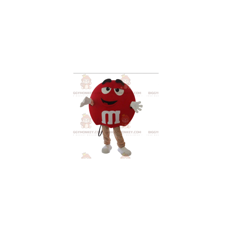 Costume da mascotte M&M'S BIGGYMONKEY™ rosso molto felice - Costume da mascotte M&M'S BIGGYMONKEY™ rosso molto felice -