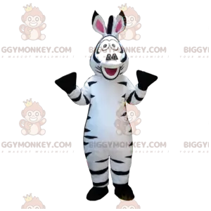 Super funny zebra BIGGYMONKEY™ mascot costume. zebra costume -