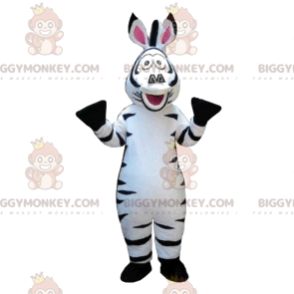 Super funny zebra BIGGYMONKEY™ mascot costume. zebra costume -