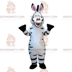 Super funny zebra BIGGYMONKEY™ mascot costume. zebra costume –