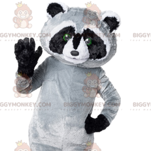 Too Cute Gray and Black Raccoon BIGGYMONKEY™ Mascot Costume -