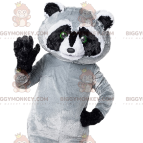 Too Cute Gray and Black Raccoon BIGGYMONKEY™ Mascot Costume -