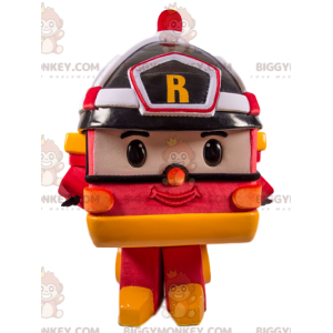 Κόκκινο και μαύρο φορτηγό BIGGYMONKEY™ Mascot Costume