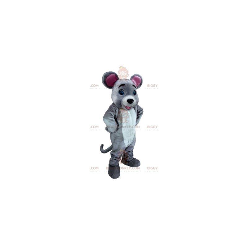 White and Gray Mouse BIGGYMONKEY™ Mascot Costume. mouse costume White and Gray Mouse BIGGYMONKEY™ Mascot Costume. mouse costume