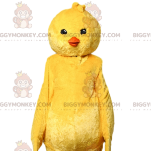 Costume de mascotte BIGGYMONKEY™ de poussin jaune. Costume de