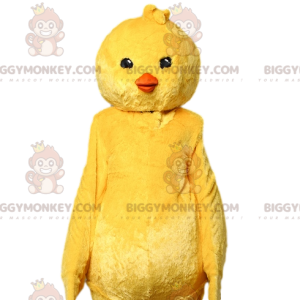 Gelbes Küken BIGGYMONKEY™ Maskottchenkostüm. gelbes Kükenkostüm