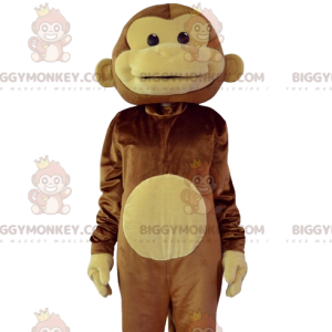 Traje de mascote de macaco chimpanzé marrom macio e peludo BIGGYMONKEY™