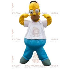 BIGGYMONKEY™ mascot costume of Homer Simpson, the dad of the