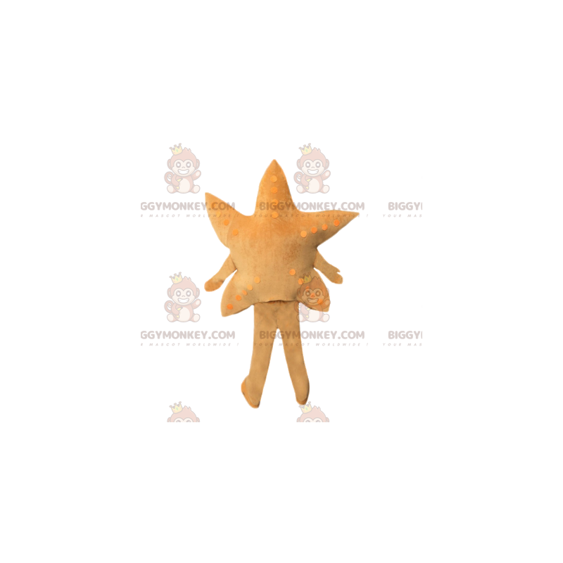 Beige BIGGYMONKEY™-mascottekostuum met ster. ster kostuum - Beige BIGGYMONKEY™-mascottekostuum met ster. ster kostuum -
