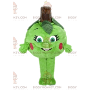 Lille grønt æble BIGGYMONKEY™ maskotkostume. æble kostume -