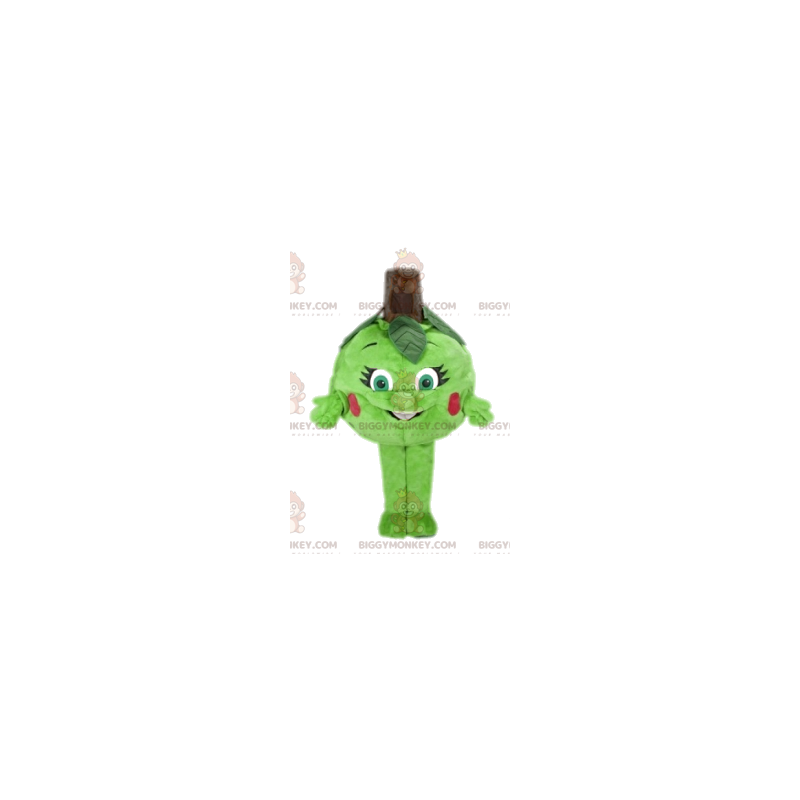 Costume da mascotte della piccola mela verde BIGGYMONKEY™. Costume da mascotte della piccola mela verde BIGGYMONKEY™.