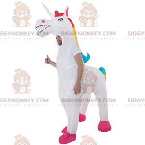 Kostým maskota Rainbow Mane Unicorn BIGGYMONKEY™ –