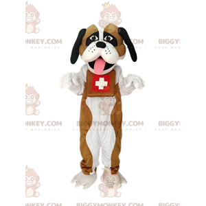 Disfraz de mascota San Bernardo BIGGYMONKEY™. Traje de San