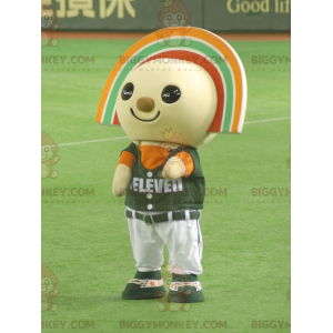 7 Eleven Colorful Snowman BIGGYMONKEY™ maskotkostume - Mænds maskoter - BIGGYMONKEY_01450 - BiggyMonkey.com