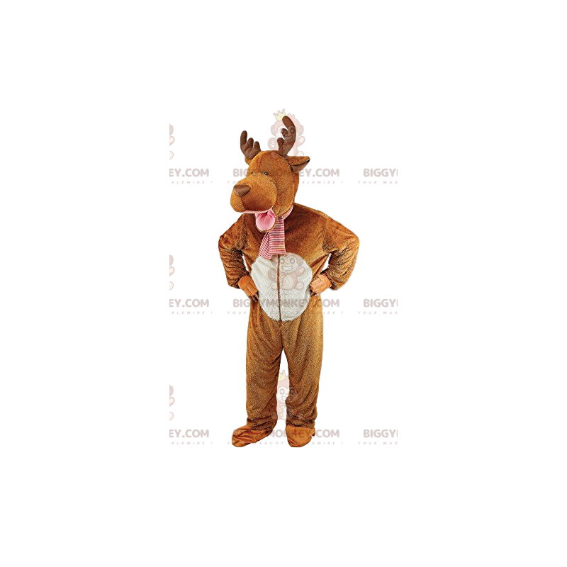 Costume de mascotte BIGGYMONKEY™ de cerf marron. Costume de Costume de mascotte BIGGYMONKEY™ de cerf marron. Costume de