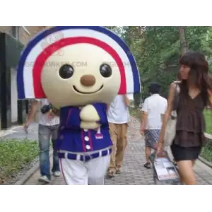 7 Eleven Colorful Snowman BIGGYMONKEY™ maskotkostume -