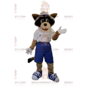 Fato de mascote para cães BIGGYMONKEY™ com calções azuis e