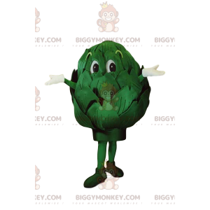 Disfraz de mascota BIGGYMONKEY™ de alcachofa verde. Disfraz de