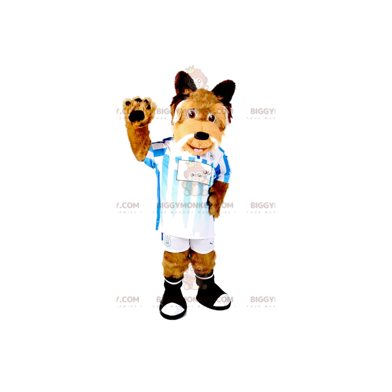 Brown Dog BIGGYMONKEY™ Mascot Costume In Sportswear. dog Brown Dog BIGGYMONKEY™ Mascot Costume In Sportswear. dog
