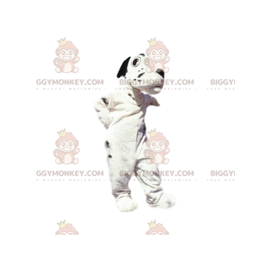 Kostým maskota bílého a černého psa BIGGYMONKEY™. kostým psa –