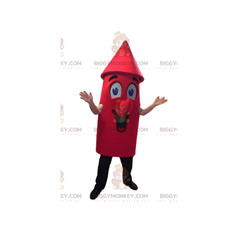 BIGGYMONKEY™ mascot costume of red bull with big Sizes L (175-180CM)