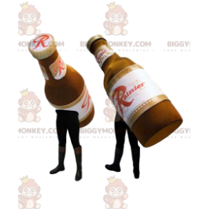 Maskot dvou pivních lahví BIGGYMONKEY™. pivní kostým - Maskoti lahví - BIGGYMONKEY_012608 - BiggyMonkey.com