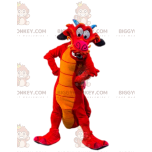 Comic Red Dragon BIGGYMONKEY™ Mascot Costume. Dragon costume. –