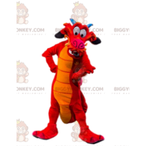 Comic Red Dragon BIGGYMONKEY™ Mascot Costume. Dragon costume. –