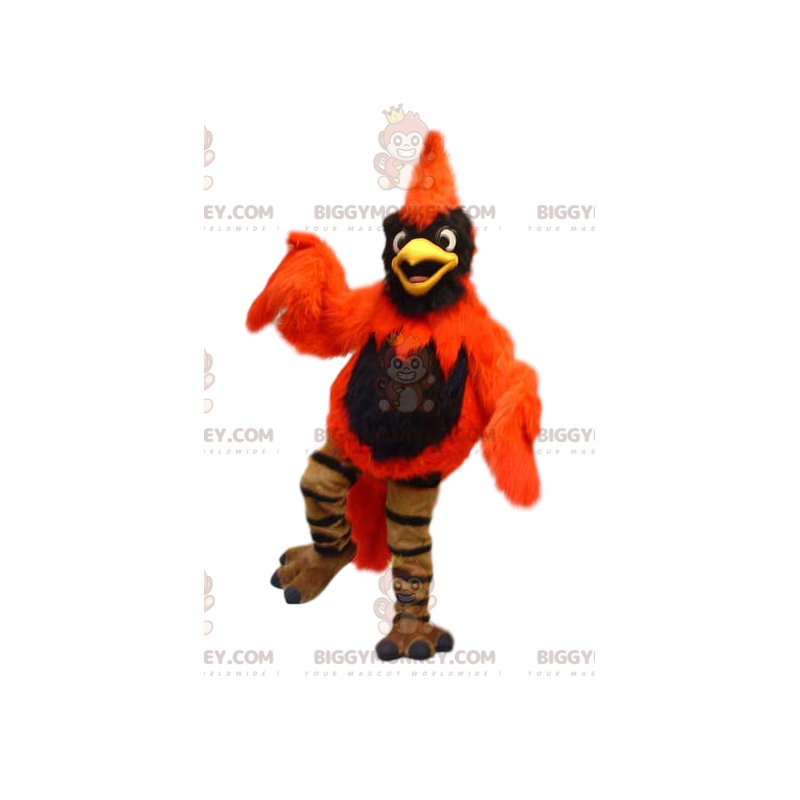 Orange og Black Eagle BIGGYMONKEY™ maskotkostume. phoenix Orange og Black Eagle BIGGYMONKEY™ maskotkostume. phoenix