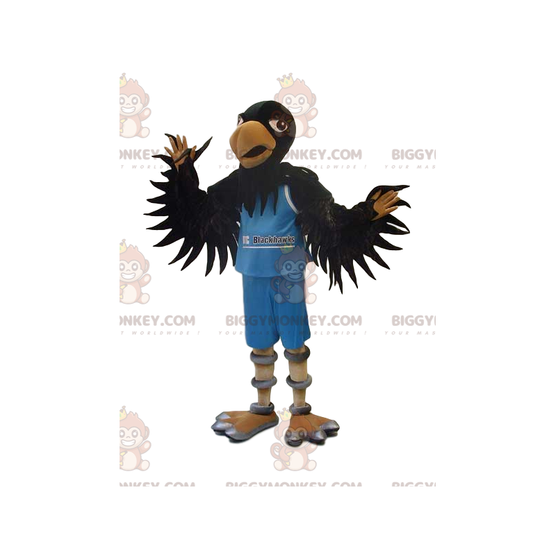 BIGGYMONKEY™ Costume da mascotte dell'Aquila Nera in costume da BIGGYMONKEY™ Costume da mascotte dell'Aquila Nera in costume da