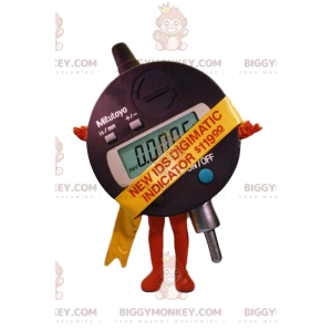 Costume da mascotte tondo misuratore digitale BIGGYMONKEY™.