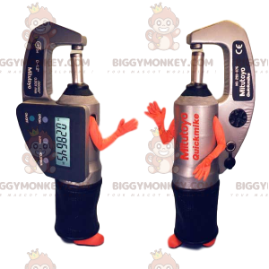 Finger Micrometer BIGGYMONKEY™ Mascot Costume. micrometer suit
