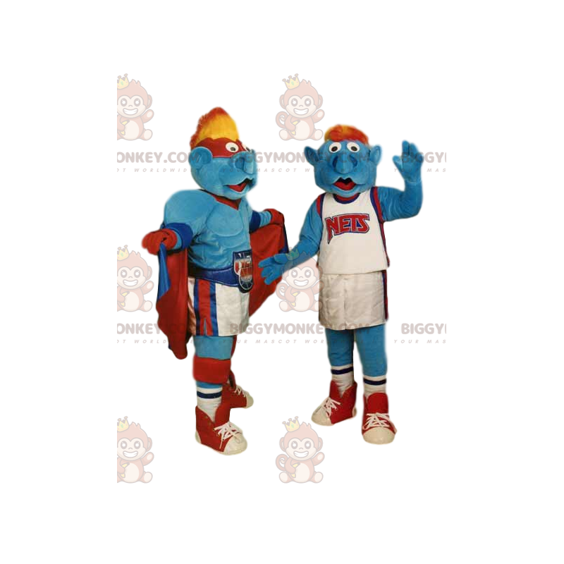 Duo superhrdiny a maskota basketbalového hráče BIGGYMONKEY™ – Duo superhrdiny a maskota basketbalového hráče BIGGYMONKEY™ –