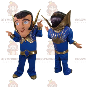  Costume da mascotte BIGGYMONKEY™ Dancer Rock n' Roll con abito blu - Mascotte non classificate - BiggyMonkey.com