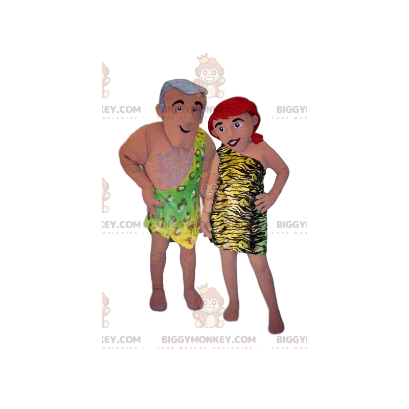 Twee ascots van prehistorische vrouw en man - Biggymonkey.com Twee ascots van prehistorische vrouw en man - Biggymonkey.com