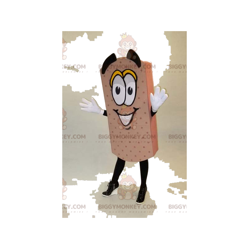 Meget munter beige neglefil BIGGYMONKEY™ maskotkostume - Meget munter beige neglefil BIGGYMONKEY™ maskotkostume -