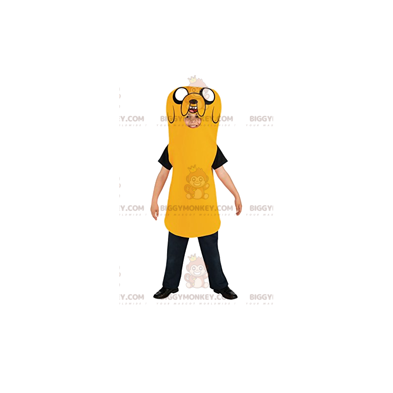 Costume de mascotte BIGGYMONKEY™ de chien jaune. Costume de Costume de mascotte BIGGYMONKEY™ de chien jaune. Costume de