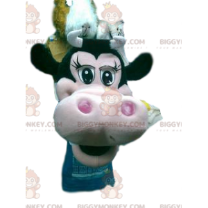 Στολή μασκότ BIGGYMONKEY™ Green Cow Head. Στολή πράσινης αγελάδας - Μασκότ αγελάδων - BIGGYMONKEY_012642 - BiggyMonkey.com