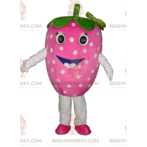 Costume de mascotte BIGGYMONKEY™ de fraise coquette. Costume de