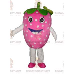 Flirty Strawberry BIGGYMONKEY™ Maskotdräkt. jordgubbsdräkt - Frukt maskot - BIGGYMONKEY_012651 - BiggyMonkey.com