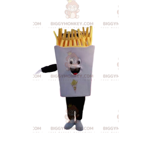 BIGGYMONKEY™ Pommes-Tablett-Maskottchen-Kostüm. Pommes Tablett