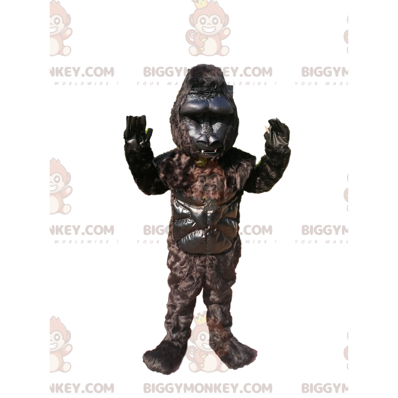 Disfraz de mascota de gorila negro BIGGYMONKEY™. Disfraz de Disfraz de mascota de gorila negro BIGGYMONKEY™. Disfraz de