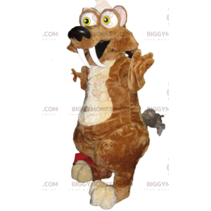 BIGGYMONKEY™-mascottekostuum van Scrat de eekhoorn uit de