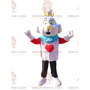 ¡Disfraz de mascota BIGGYMONKEY™ de conejo de Alicia en el país