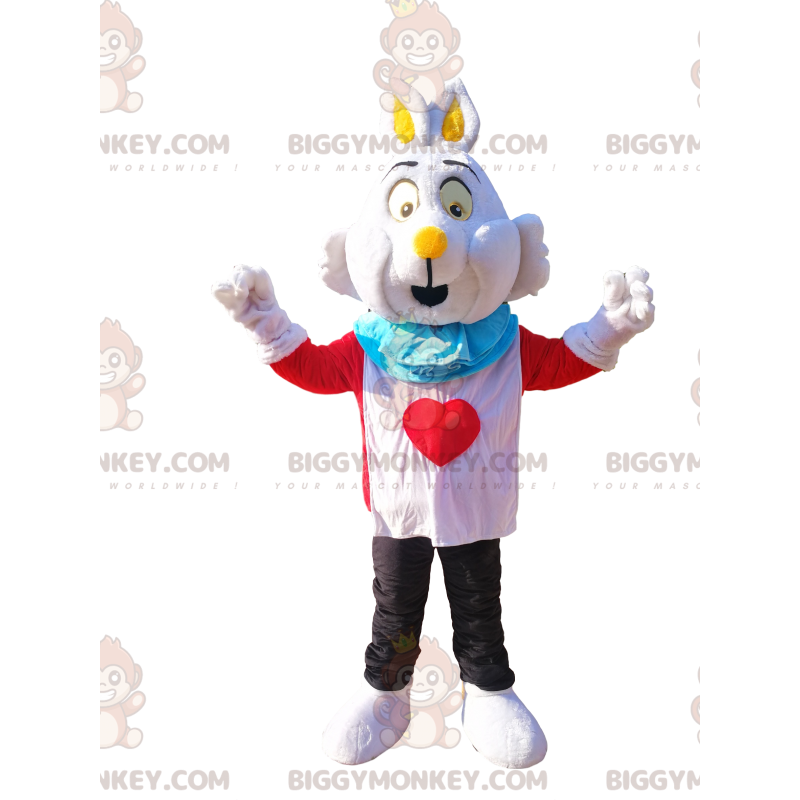 Costume da coniglio BIGGYMONKEY™ di Alice nel Formato L (175-180 CM)