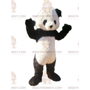 Panda BIGGYMONKEY™ Maskottchenkostüm. Panda-Kostüm. -
